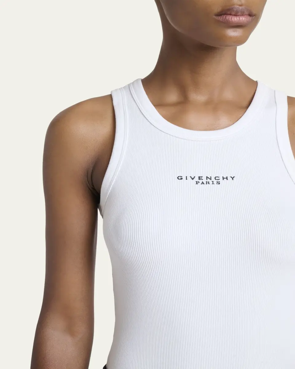 Givenchy Logo Ribbed Tank Top | Thumbnail 9 Givenchy Logo Ribbed Tank Top | Thumbnail 9