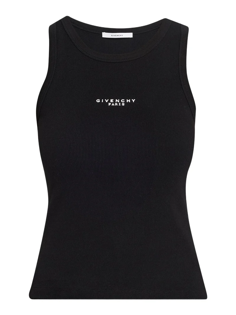 Givenchy Logo Ribbed Tank Top