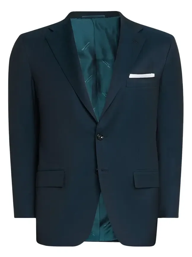 Men's Wool Micro-Herringbone Two-Piece Suit Men's Wool Micro-Herringbone Two-Piece Suit