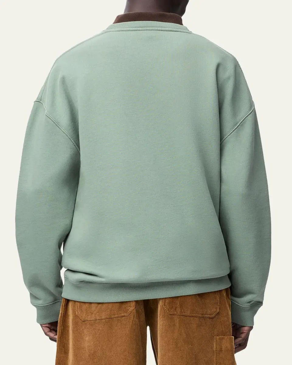 Loewe Men's Print-Embroidered Anagram Sweatshirt | Thumbnail 2 Loewe Men's Print-Embroidered Anagram Sweatshirt | Thumbnail 2