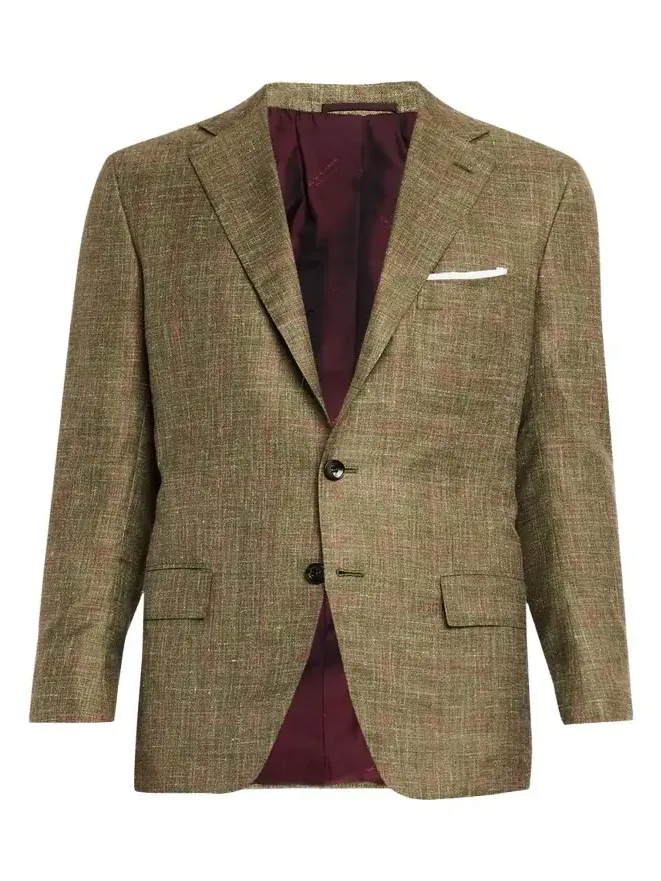 Kiton Men's Windowpane Cashmere Blend Suit