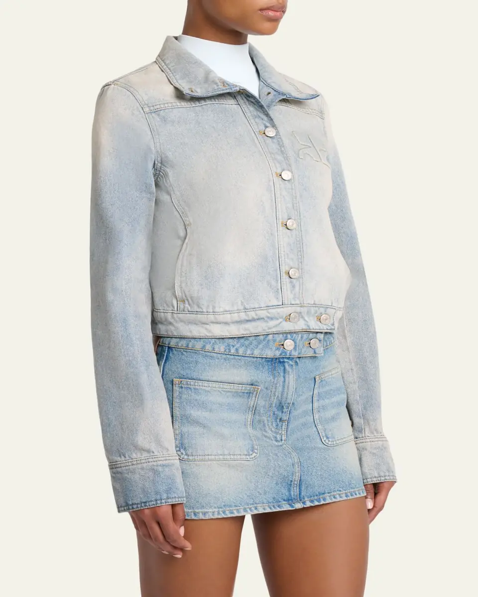 Courrèges Reedition Denim Jacket | Thumbnail 4 Courrèges Reedition Denim Jacket | Thumbnail 4