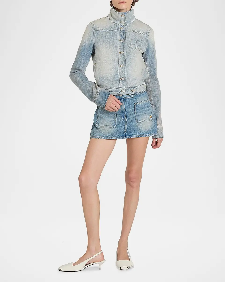 Courrèges Reedition Denim Jacket | Thumbnail 6 Courrèges Reedition Denim Jacket | Thumbnail 6