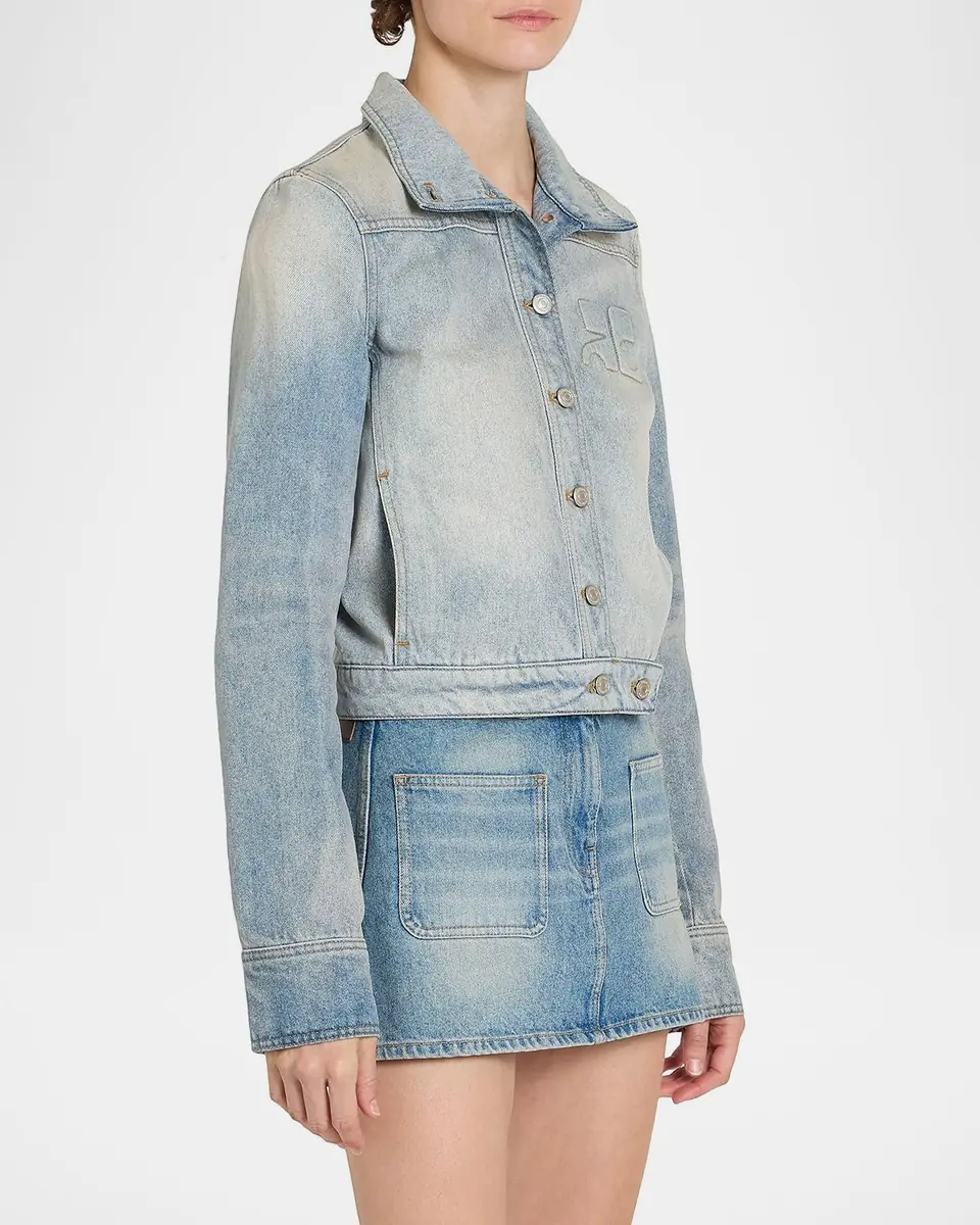 Courrèges Reedition Denim Jacket | Thumbnail 9 Courrèges Reedition Denim Jacket | Thumbnail 9
