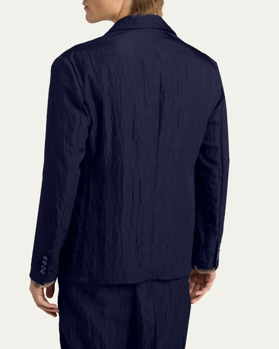 Giorgio Armani Men's Textured Two-Button Blazer | Thumbnail 3 Giorgio Armani Men's Textured Two-Button Blazer | Thumbnail 3