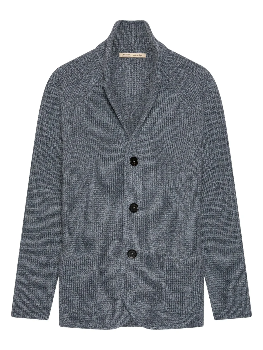 Baldassari Men's Brenta Slim Wool Knit Swacket