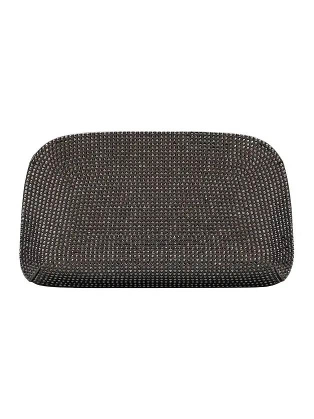 Crystal Satin Clutch Bag