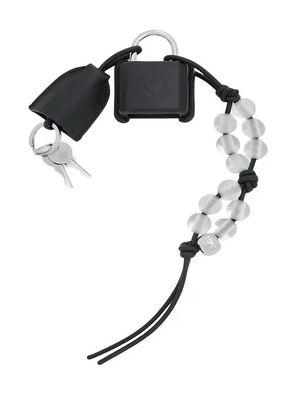 Amazona Beaded Padlock Bag Charm