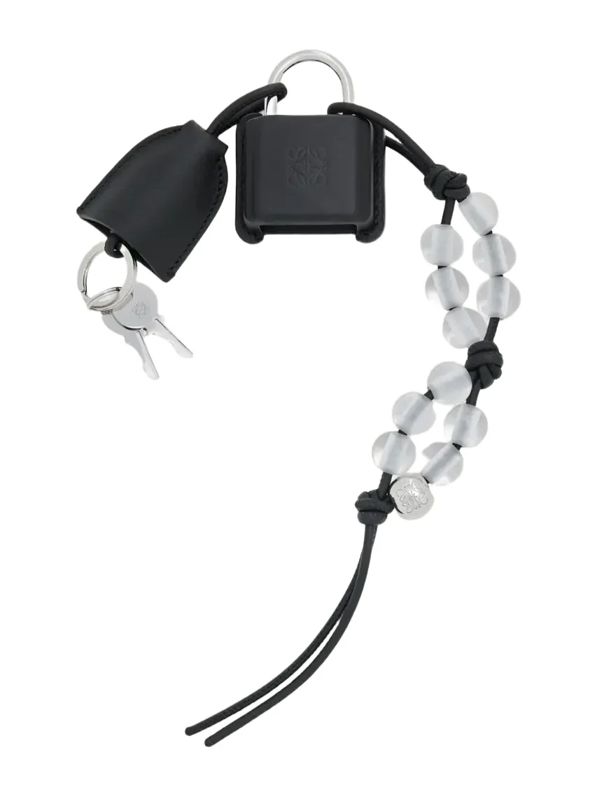 Amazona Beaded Padlock Bag Charm