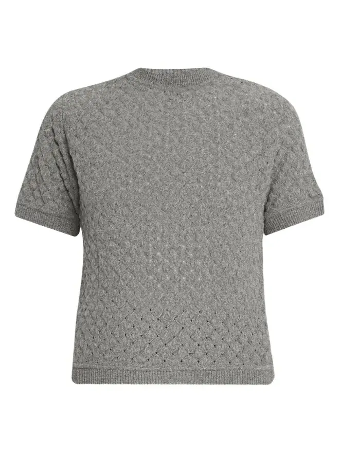 Raschel Laced Cashmere Sweater