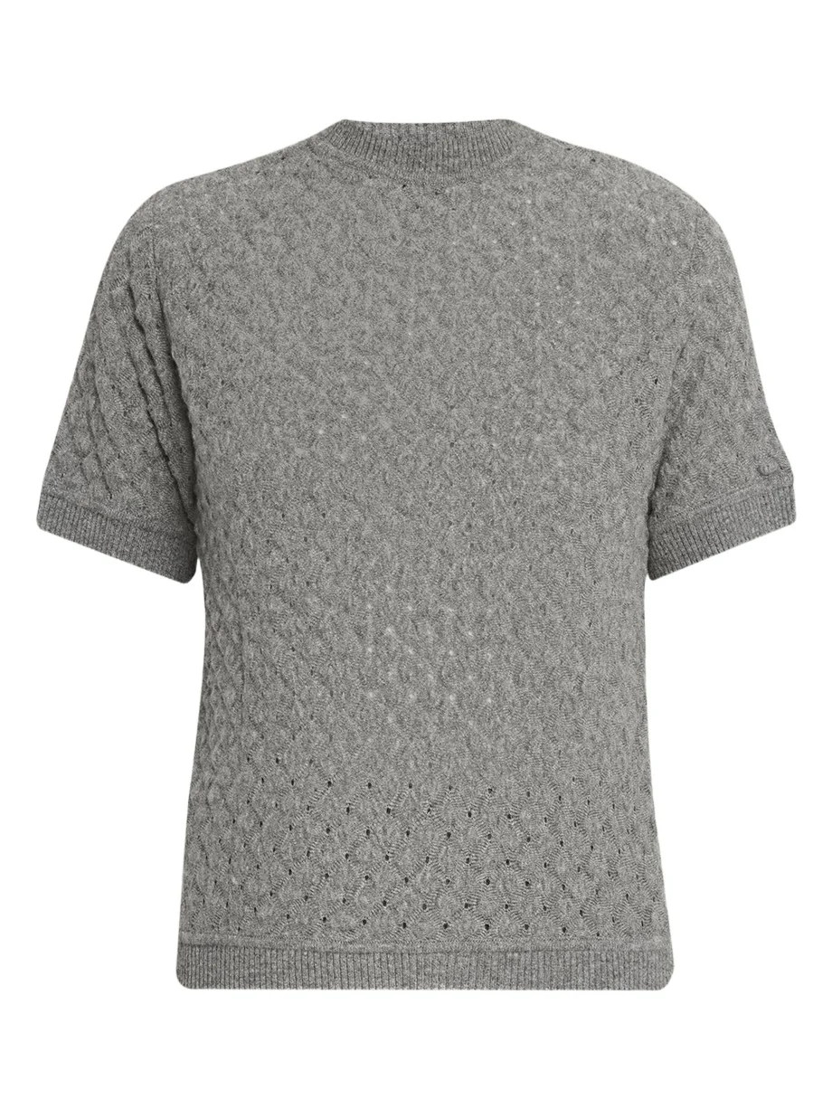 Raschel Laced Cashmere Sweater