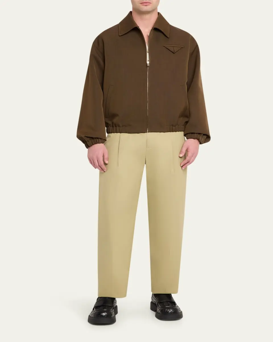 Bottega Veneta Men's Wool Blouson Jacket | Thumbnail 2