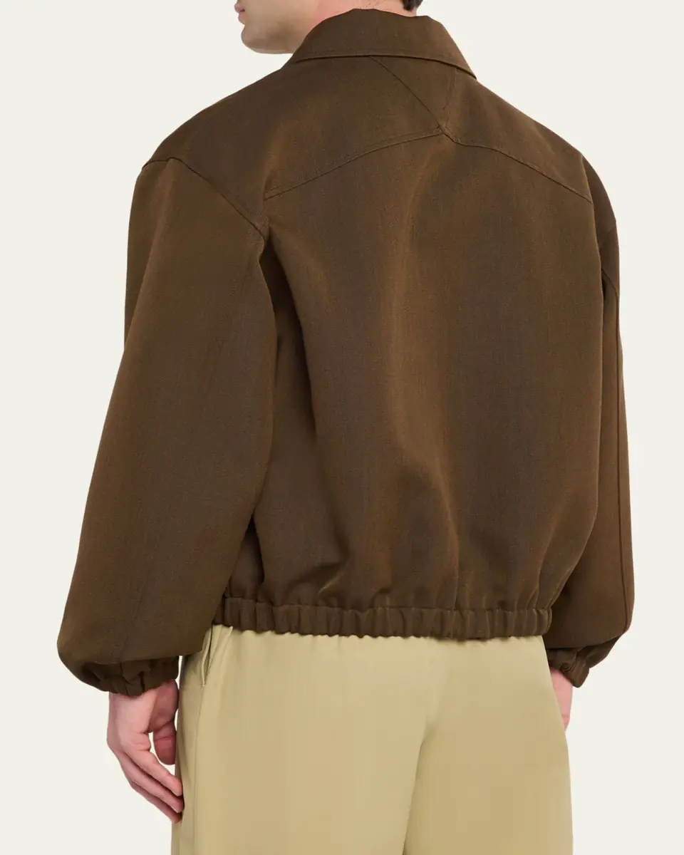 Bottega Veneta Men's Wool Blouson Jacket | Thumbnail 3