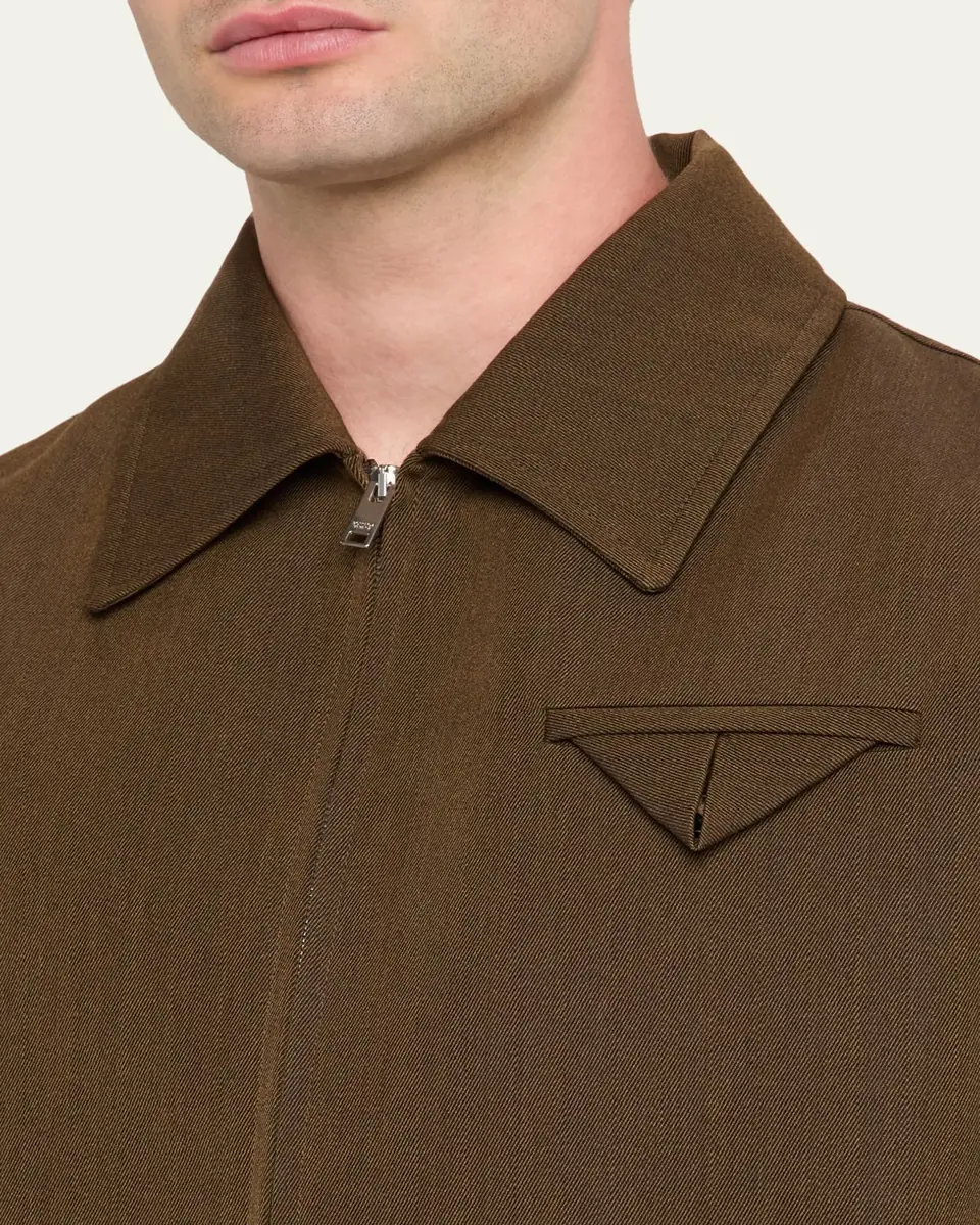 Bottega Veneta Men's Wool Blouson Jacket | Thumbnail 5