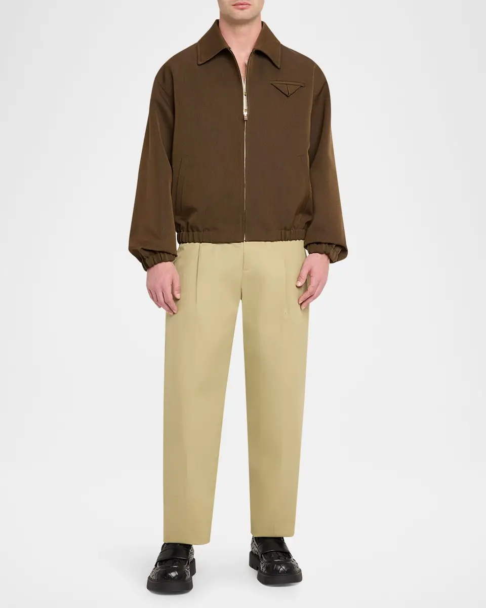 Bottega Veneta Men's Wool Blouson Jacket | Thumbnail 6
