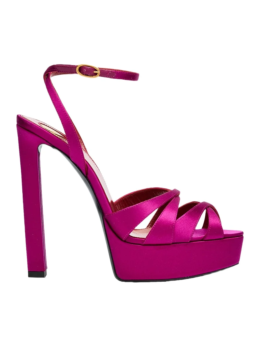 110mm Chandelle Satin Platform Sandals 110mm Chandelle Satin Platform Sandals