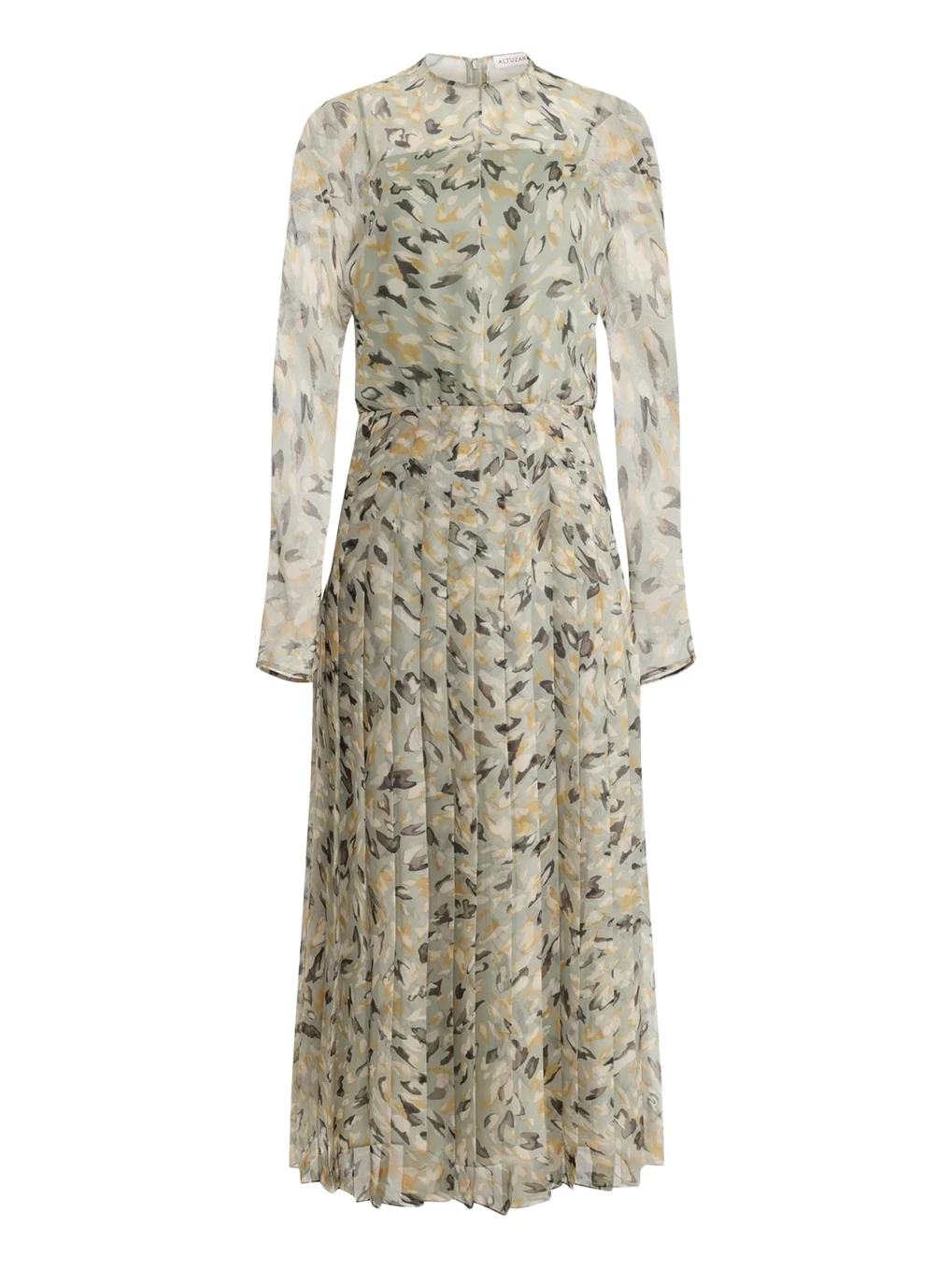 Birdy Printed Chiffon Long-Sleeve Maxi Dress Birdy Printed Chiffon Long-Sleeve Maxi Dress