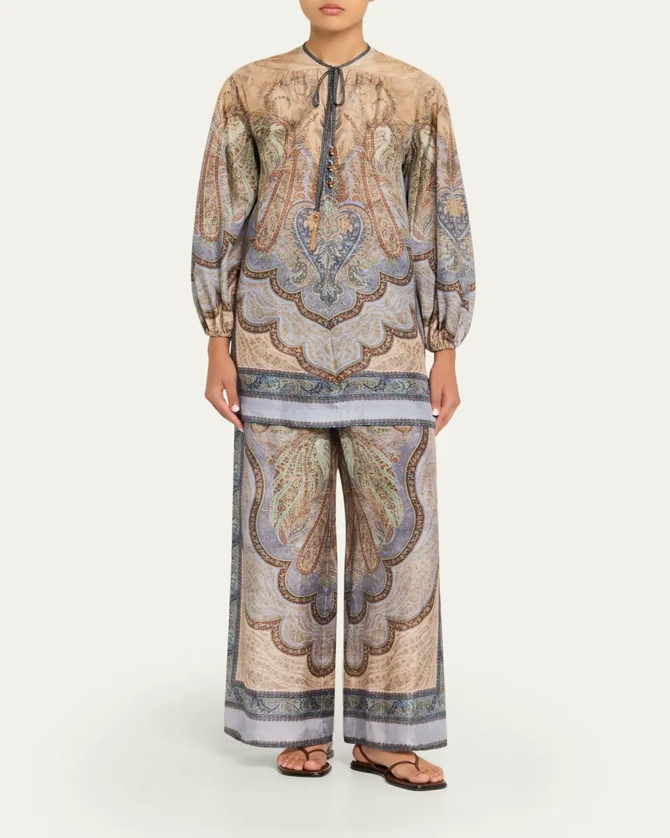 Zimmermann Wanderlust Relaxed Silk Pants | Thumbnail 2