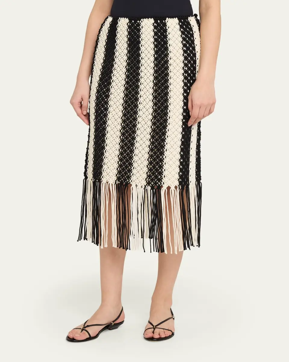 Zimmermann Wanderlust Macrame Maxi Skirt | Thumbnail 4 Zimmermann Wanderlust Macrame Maxi Skirt | Thumbnail 4