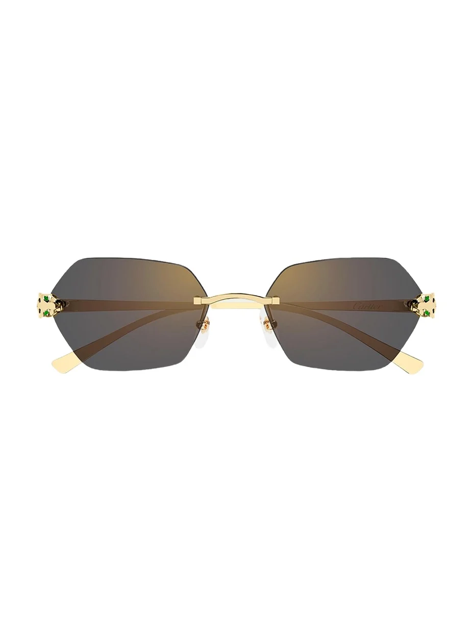 Cartier Panthère de 55mm Geometric Sunglasses