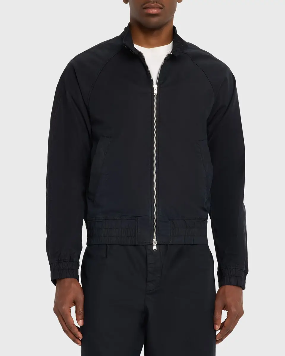 OFFICINE GÉNÉRALE Men's Faded Black Cotton Twill Cory Jacket | Thumbnail 8 OFFICINE GÉNÉRALE Men's Faded Black Cotton Twill Cory Jacket | Thumbnail 8