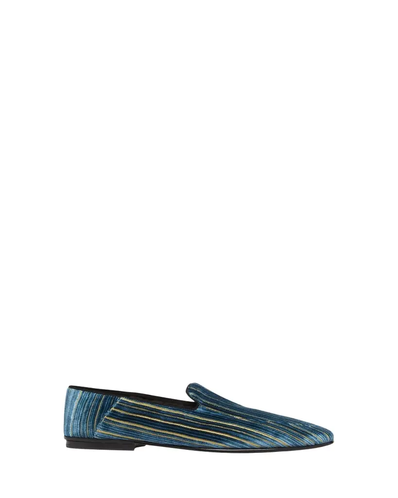 TOM FORD Men's Steven Striped Velvet Formal Loafers | Image 1 TOM FORD Men's Steven Striped Velvet Formal Loafers | Image 1