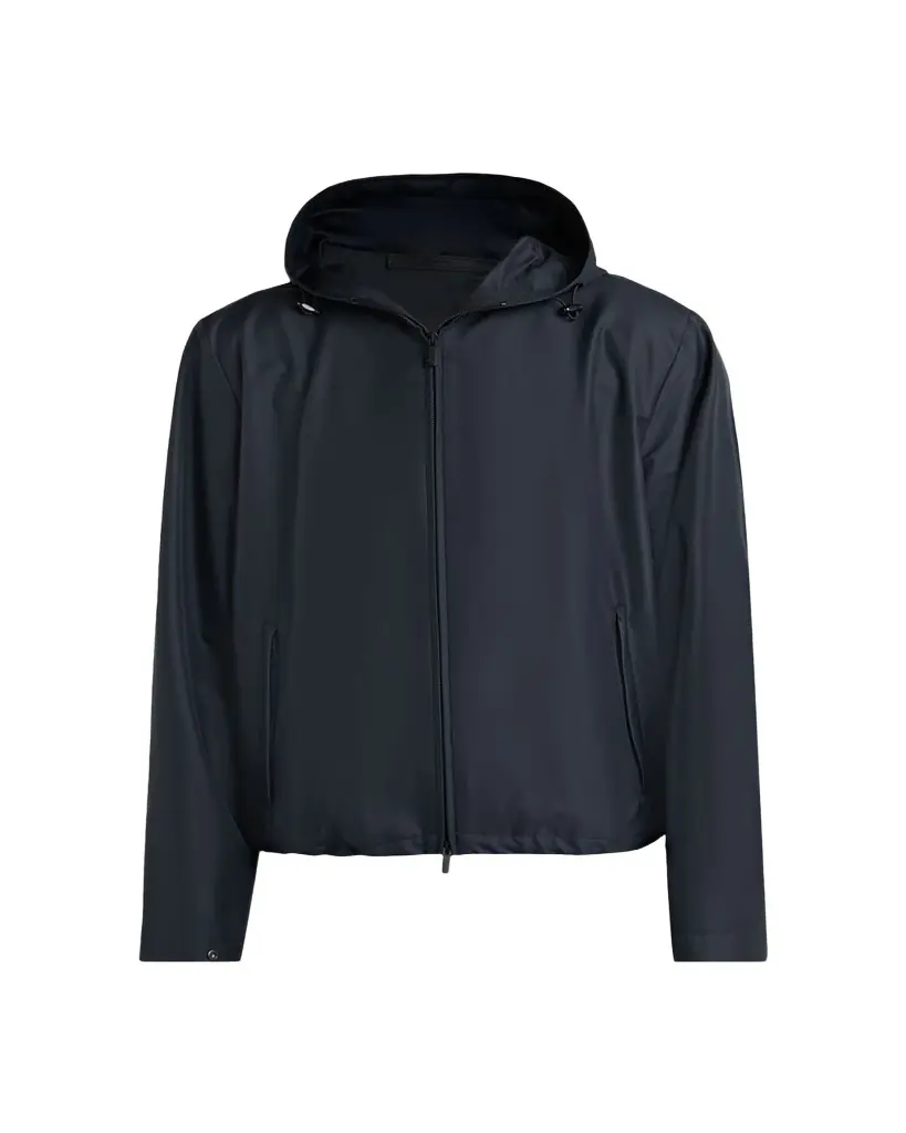 Giorgio Armani Men's Silk and Nylon Full-Zip Hoodie | Image 1 Giorgio Armani Men's Silk and Nylon Full-Zip Hoodie | Image 1