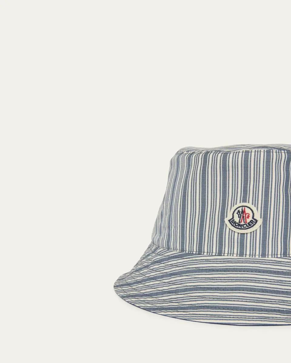 Moncler Men's Stripe Bucket Hat | Thumbnail 2
