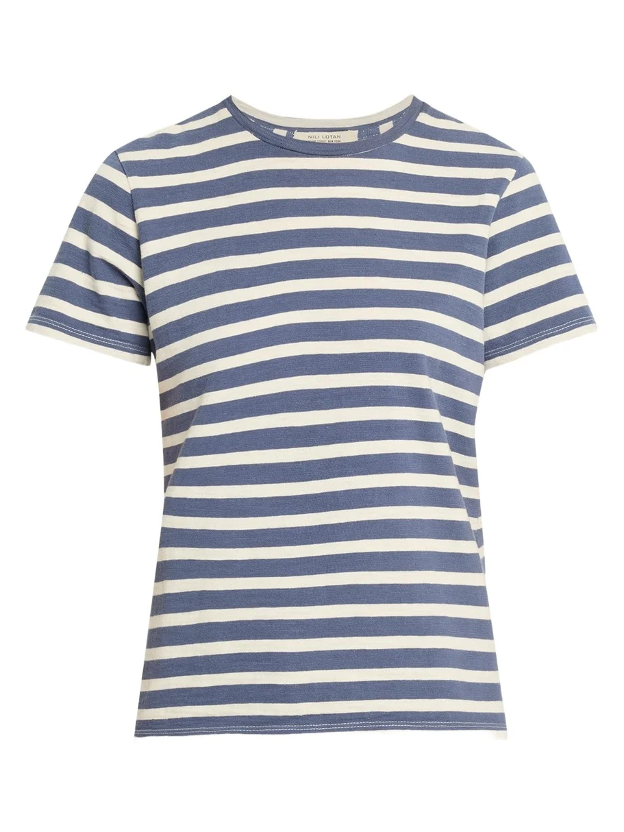 Lana Striped Short-Sleeve T-Shirt