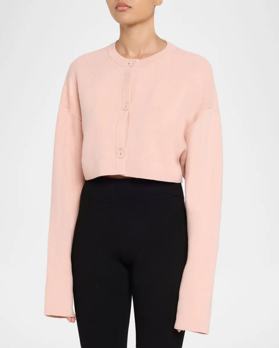 Toteme Cropped Oversized Wool Cardigan | Thumbnail 12