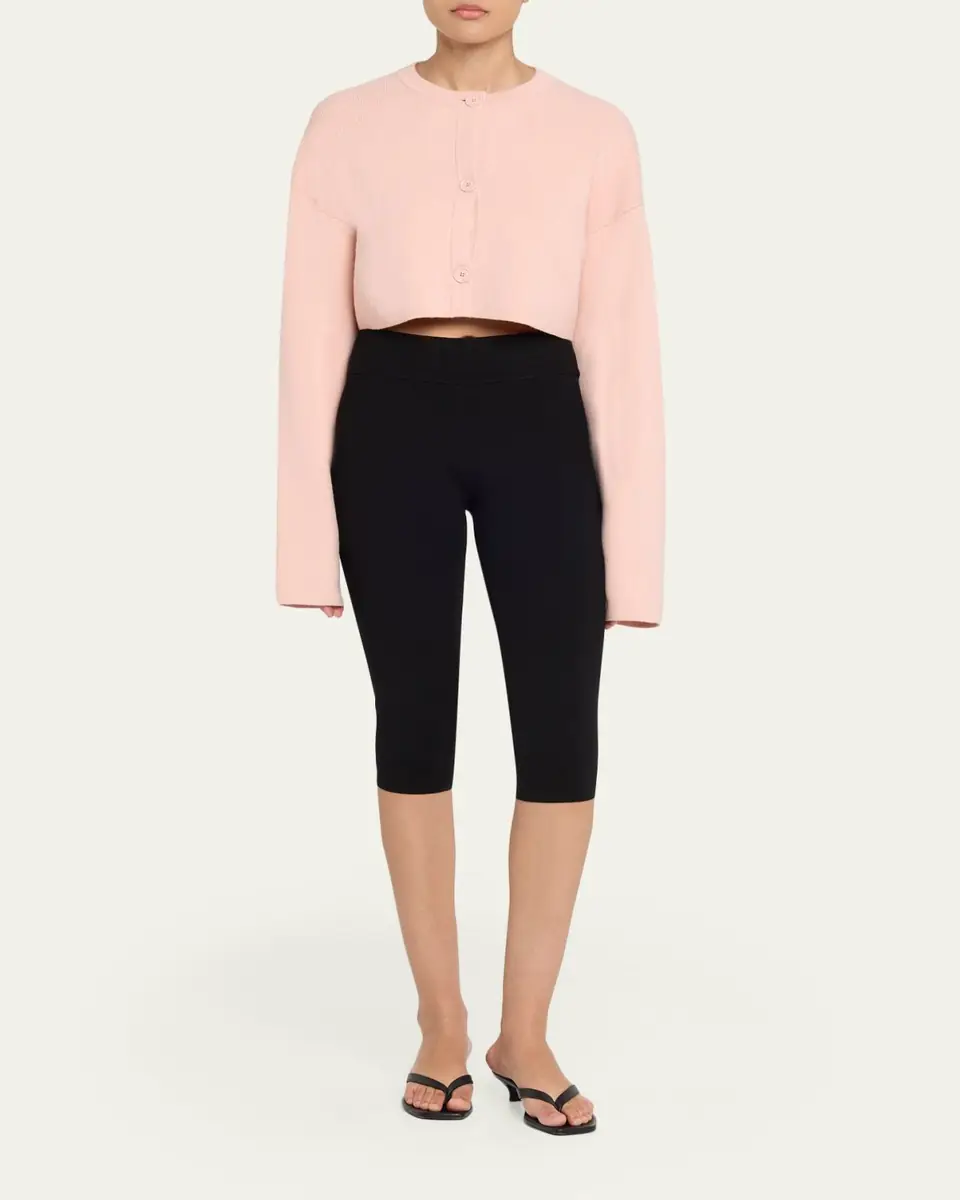 Toteme Cropped Oversized Wool Cardigan | Thumbnail 6
