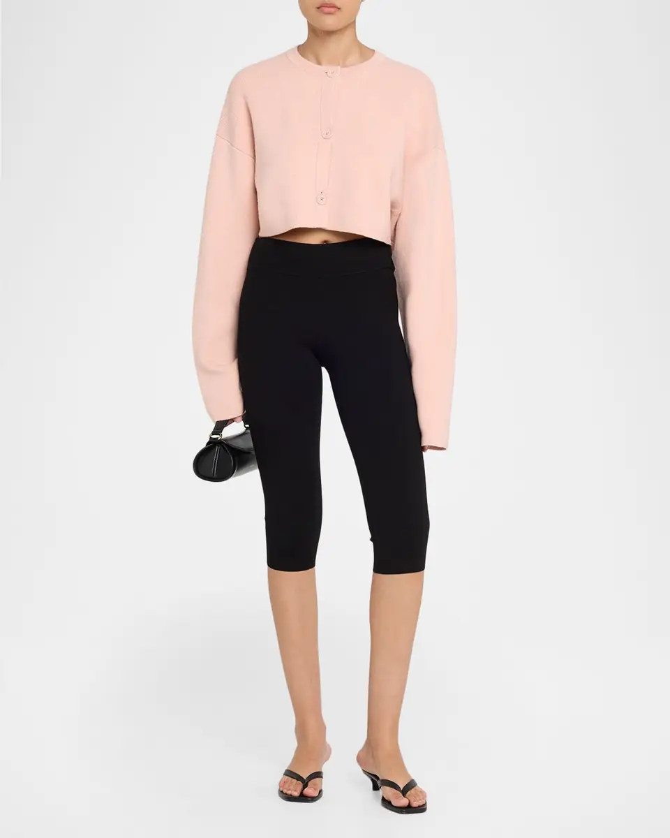 Toteme Cropped Oversized Wool Cardigan | Thumbnail 10