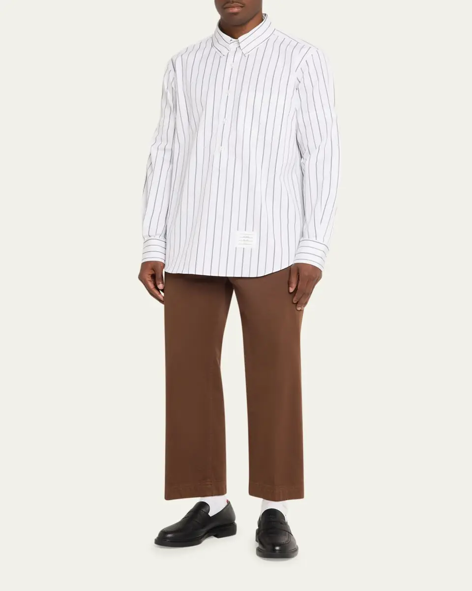 Thom Browne Striped Logo Shirt | Thumbnail 2 Thom Browne Striped Logo Shirt | Thumbnail 2