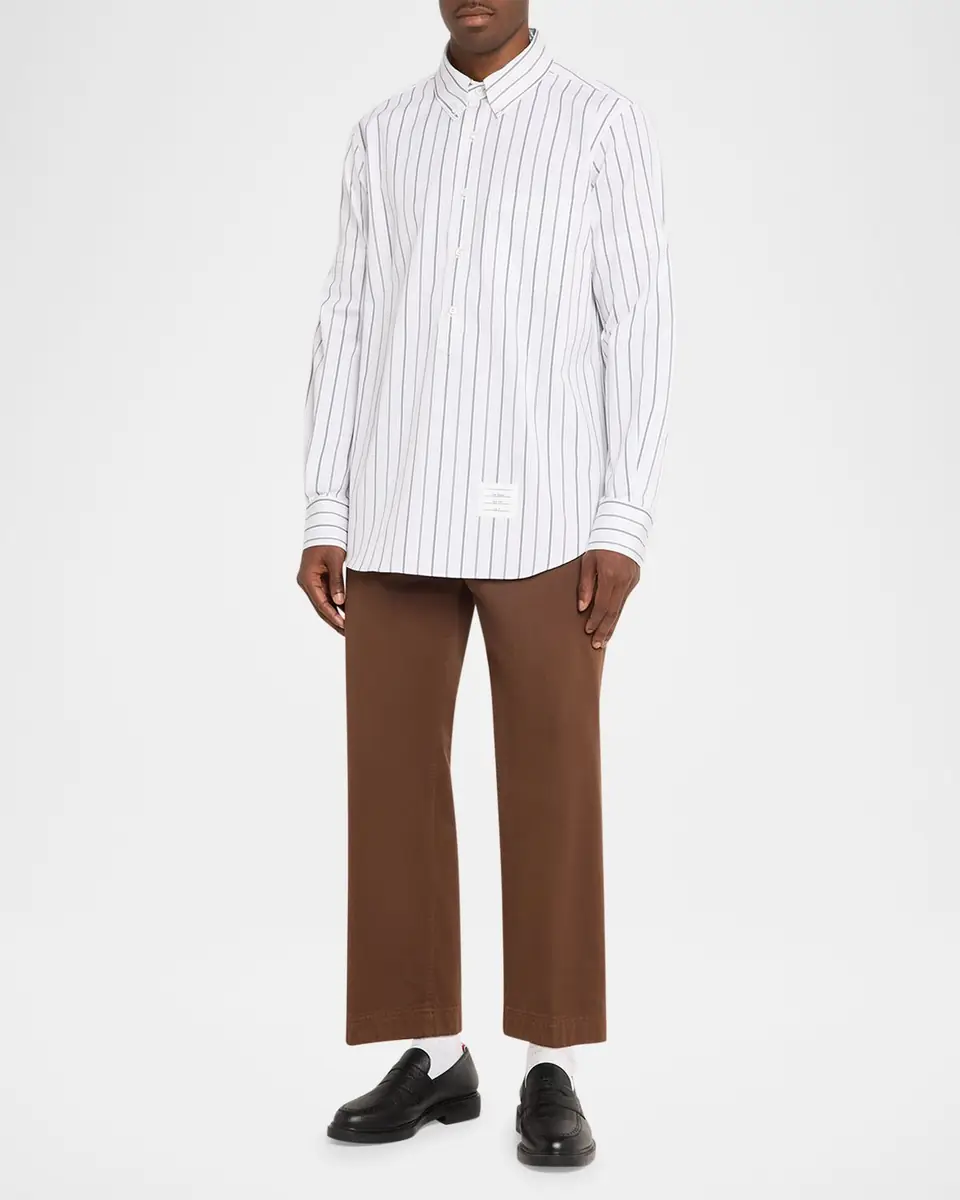 Thom Browne Striped Logo Shirt | Thumbnail 6 Thom Browne Striped Logo Shirt | Thumbnail 6