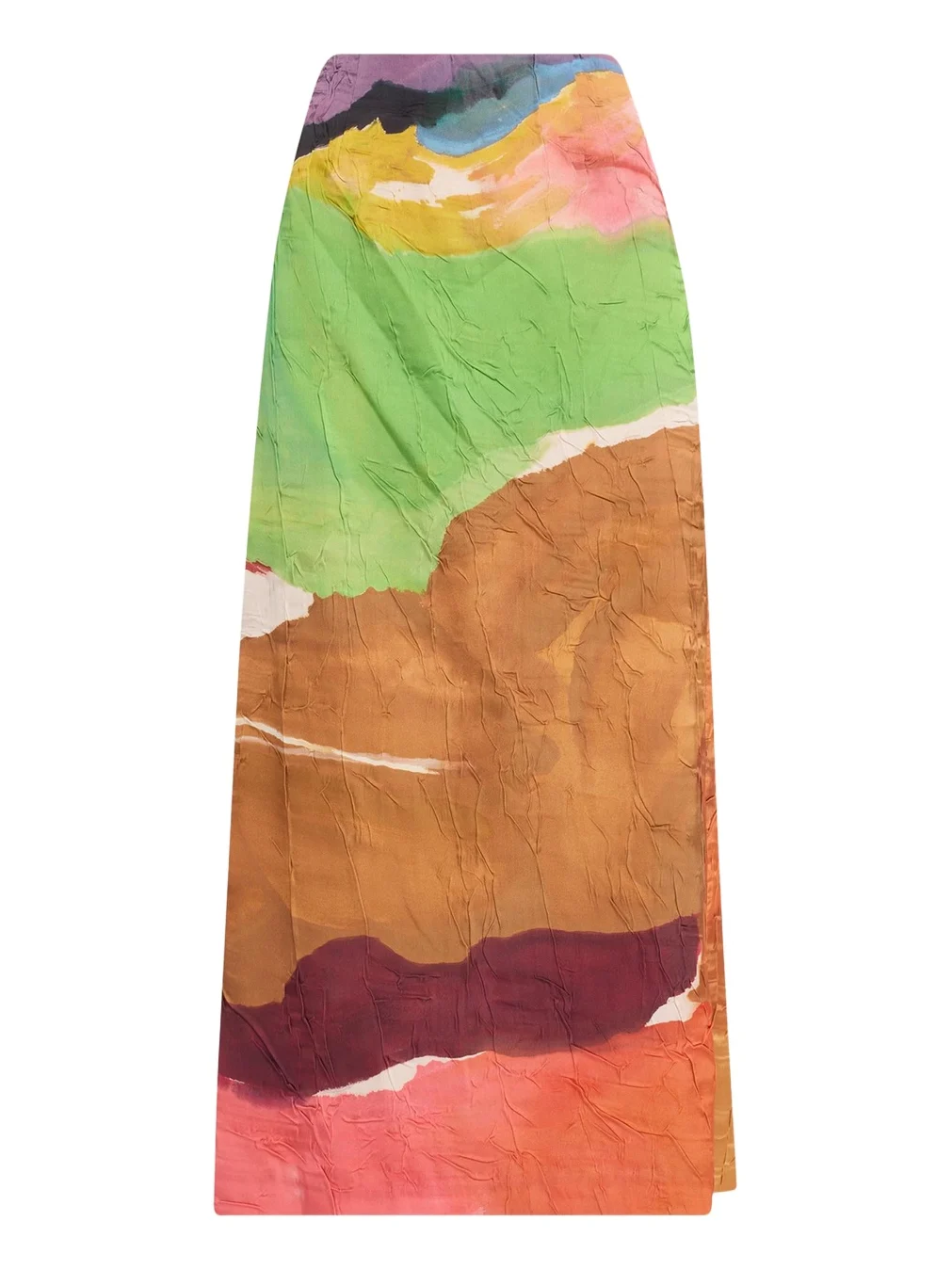 x Helen Frankenthaler Inez Satin Pencil Skirt x Helen Frankenthaler Inez Satin Pencil Skirt
