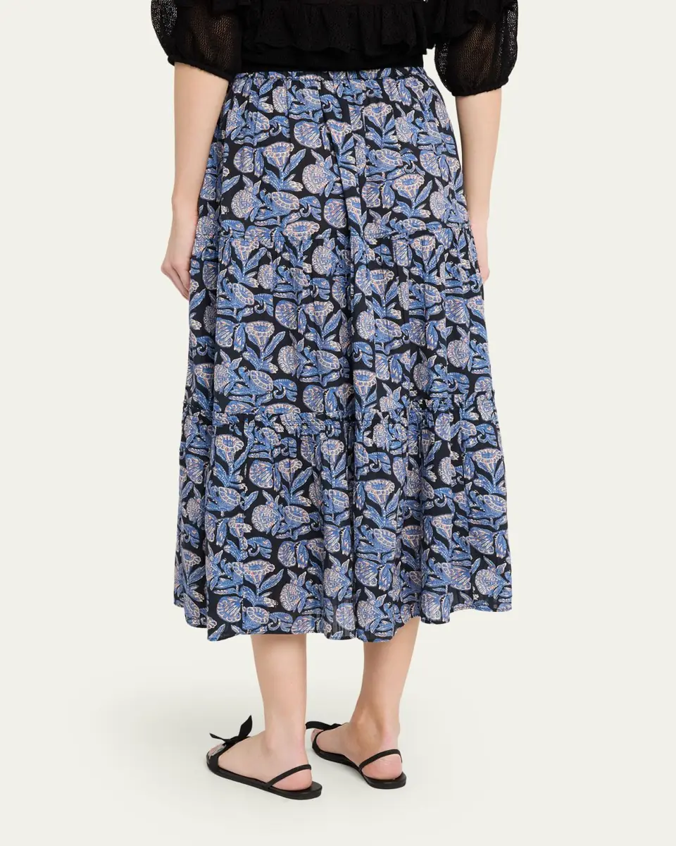 Ulla Johnson Nessa Tiered Midi Skirt | Thumbnail 3 Ulla Johnson Nessa Tiered Midi Skirt | Thumbnail 3
