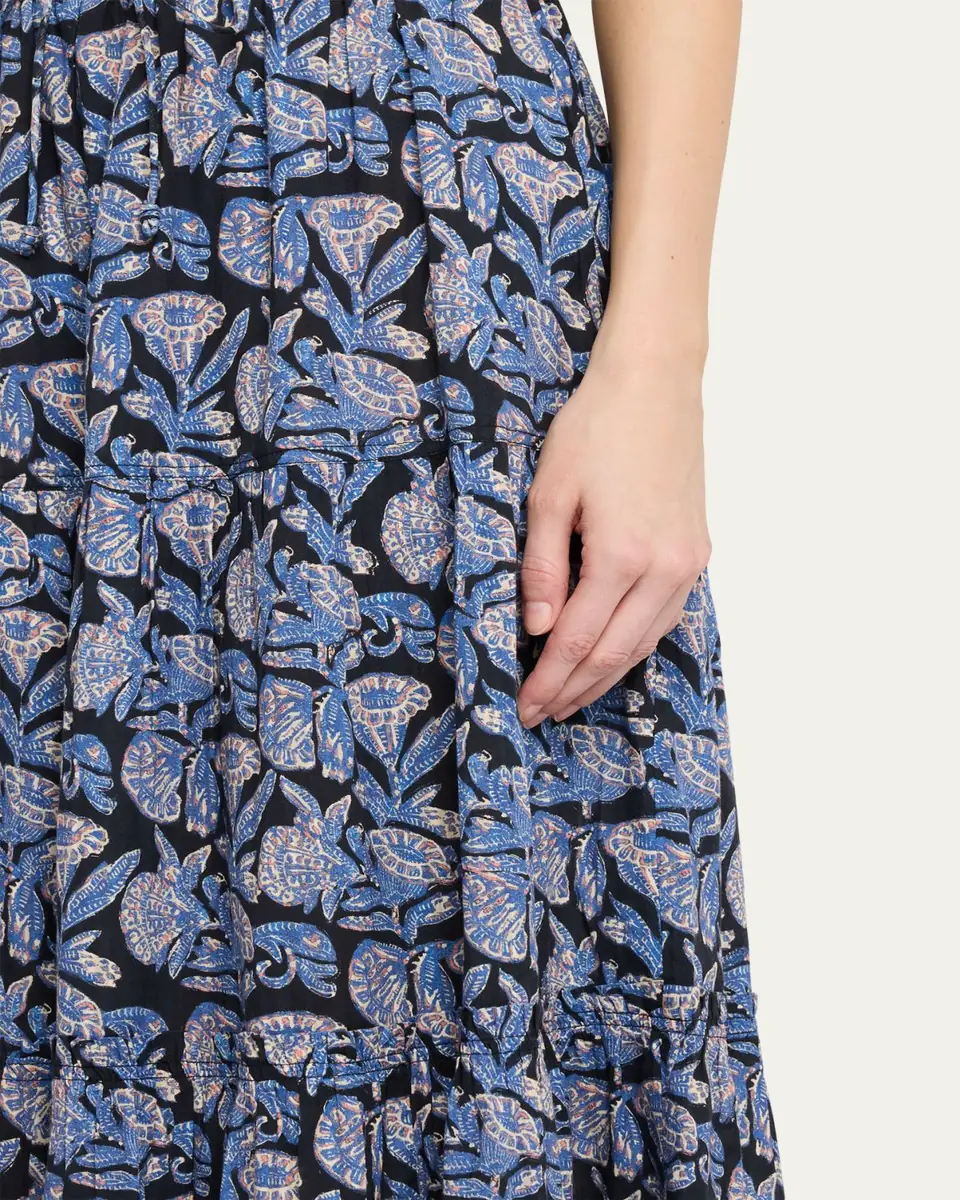 Ulla Johnson Nessa Tiered Midi Skirt | Thumbnail 5 Ulla Johnson Nessa Tiered Midi Skirt | Thumbnail 5