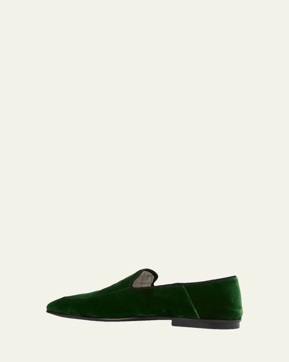 TOM FORD Men's Steven Velvet Formal Loafers | Thumbnail 4