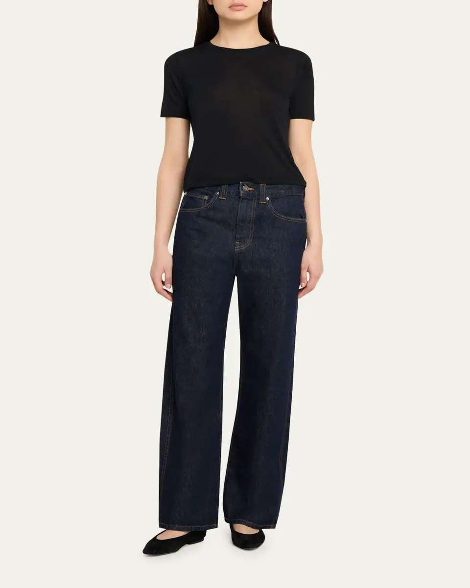 L'Agence Remy Short-Sleeve Crewneck Tee | Thumbnail 2