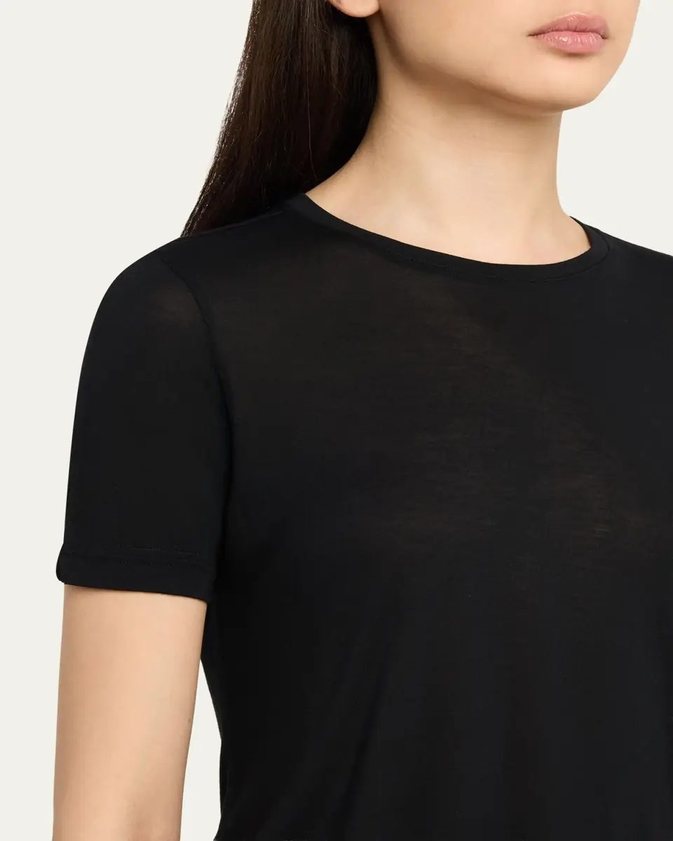 L'Agence Remy Short-Sleeve Crewneck Tee | Thumbnail 5