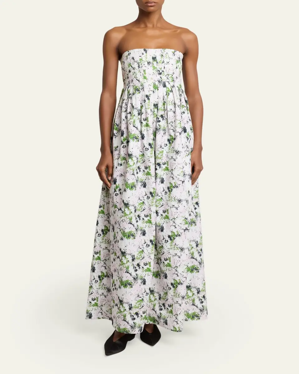Proenza Schouler White Label Virella Printed Strapless Maxi Dress | Thumbnail 2