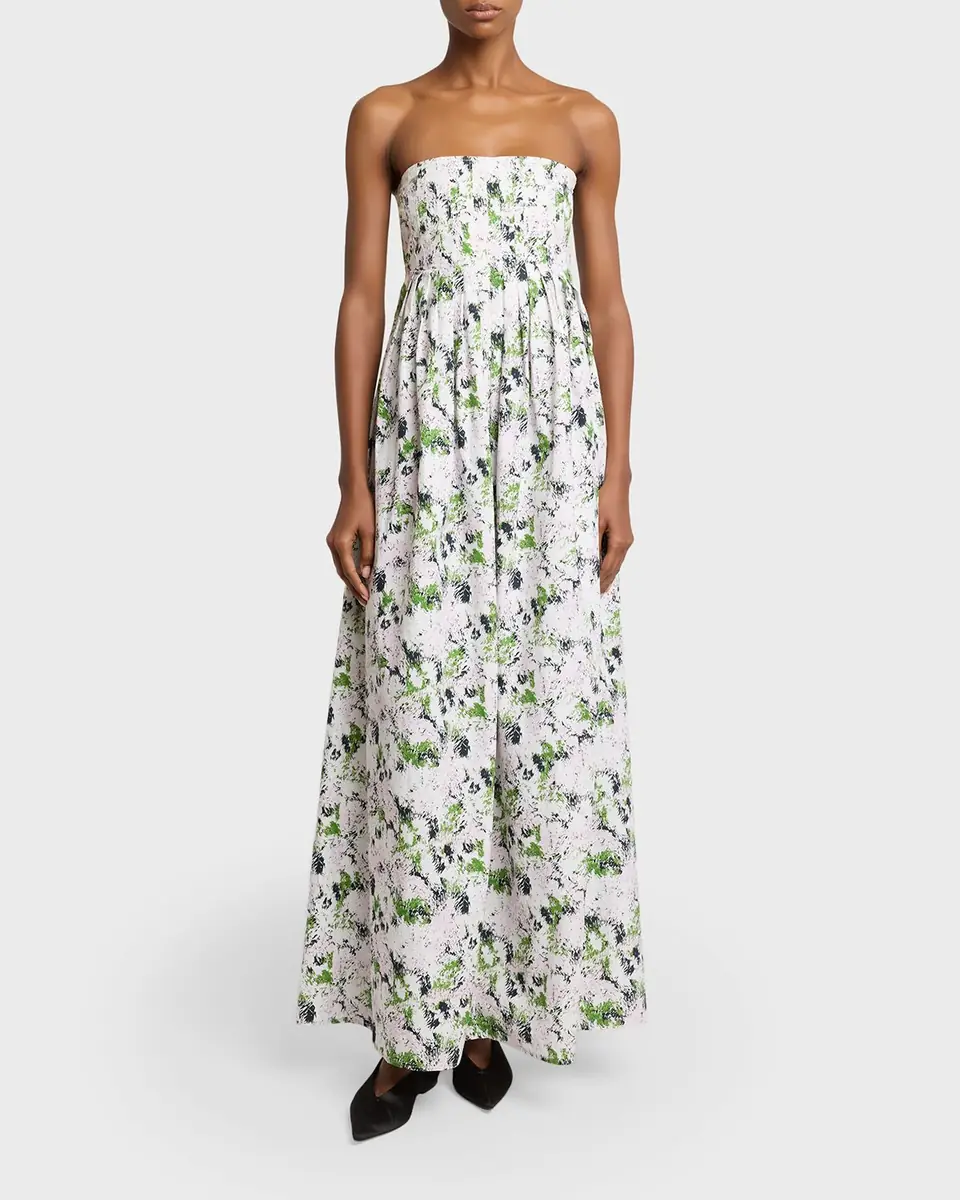 Proenza Schouler White Label Virella Printed Strapless Maxi Dress | Thumbnail 6