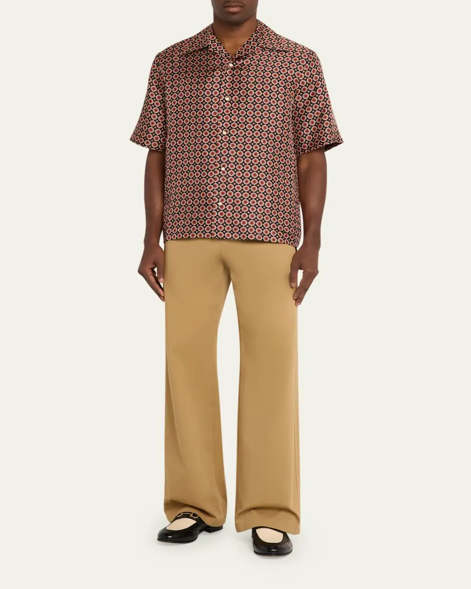Amiri Men's Silk Medallion Camp Shirt | Thumbnail 2