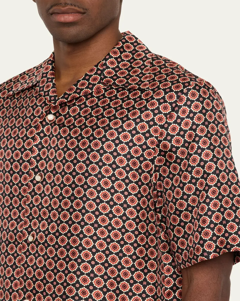 Amiri Men's Silk Medallion Camp Shirt | Thumbnail 5