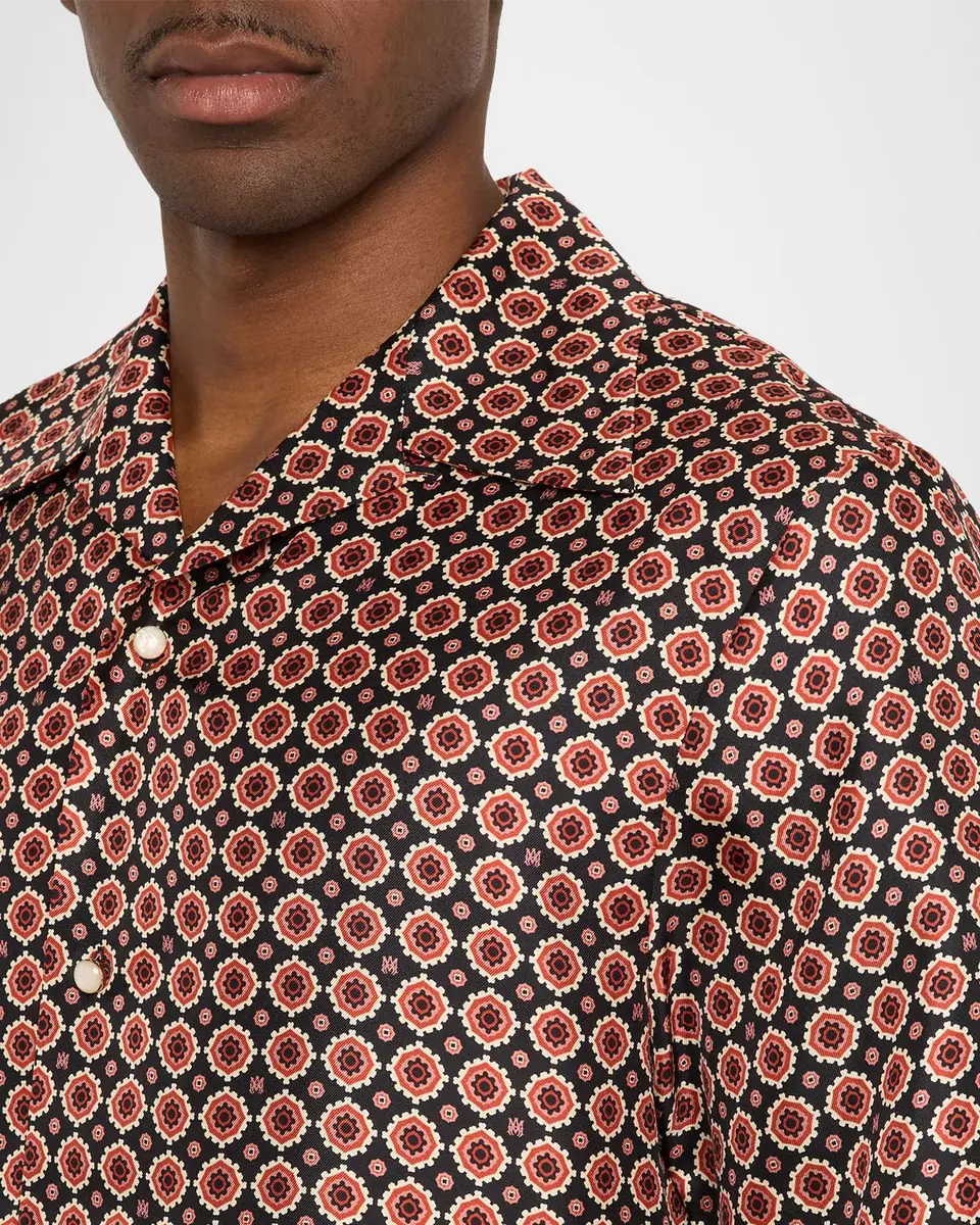 Amiri Men's Silk Medallion Camp Shirt | Thumbnail 9