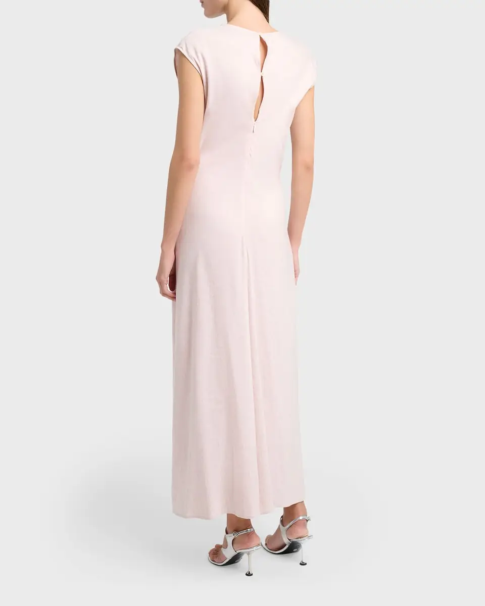 Proenza Schouler White Label Miranda Cinched Slub Linen Midi Dress | Thumbnail 7 Proenza Schouler White Label Miranda Cinched Slub Linen Midi Dress | Thumbnail 7