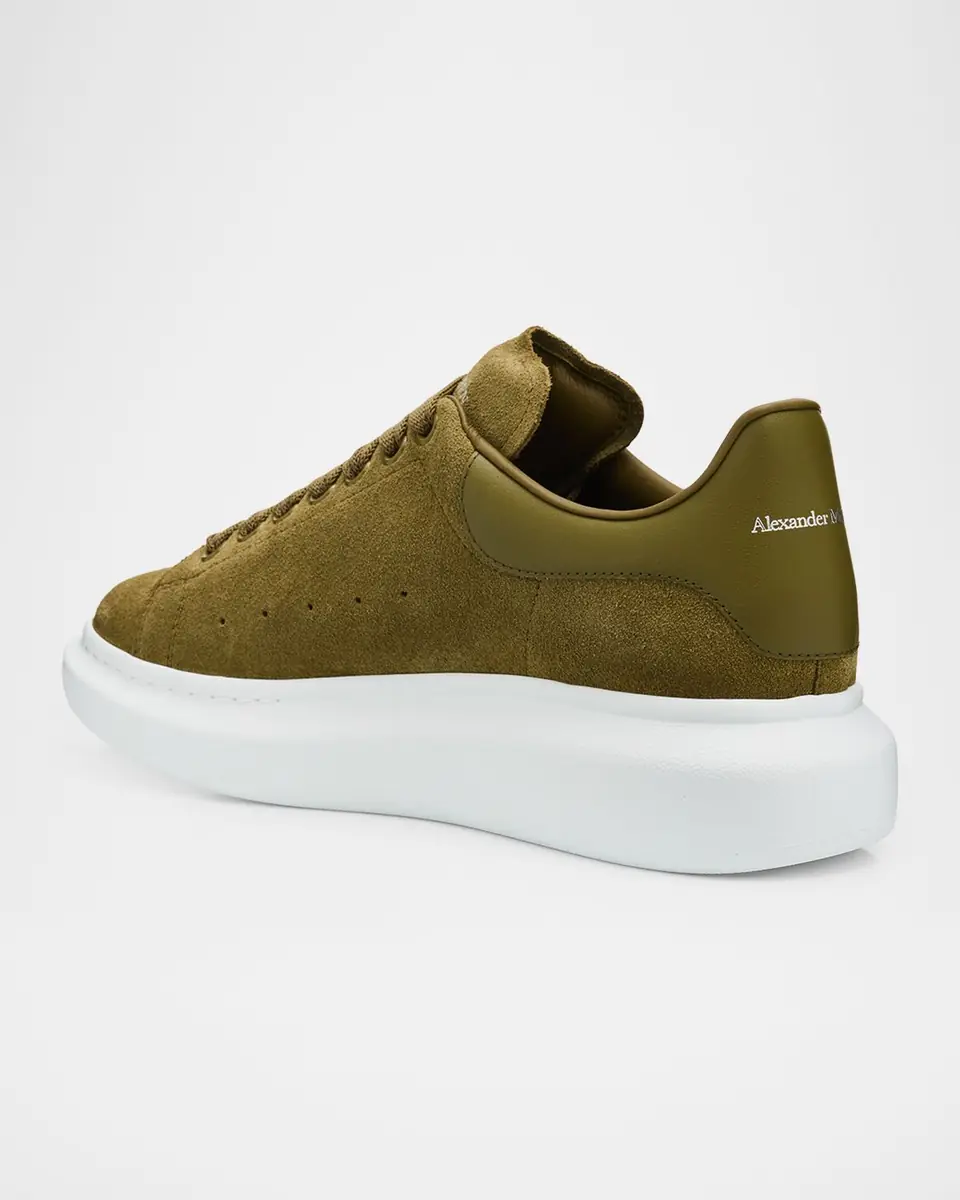 Alexander McQueen Men's Oversized Suede & Leather Low-Top Sneakers | Thumbnail 8 Alexander McQueen Men's Oversized Suede & Leather Low-Top Sneakers | Thumbnail 8