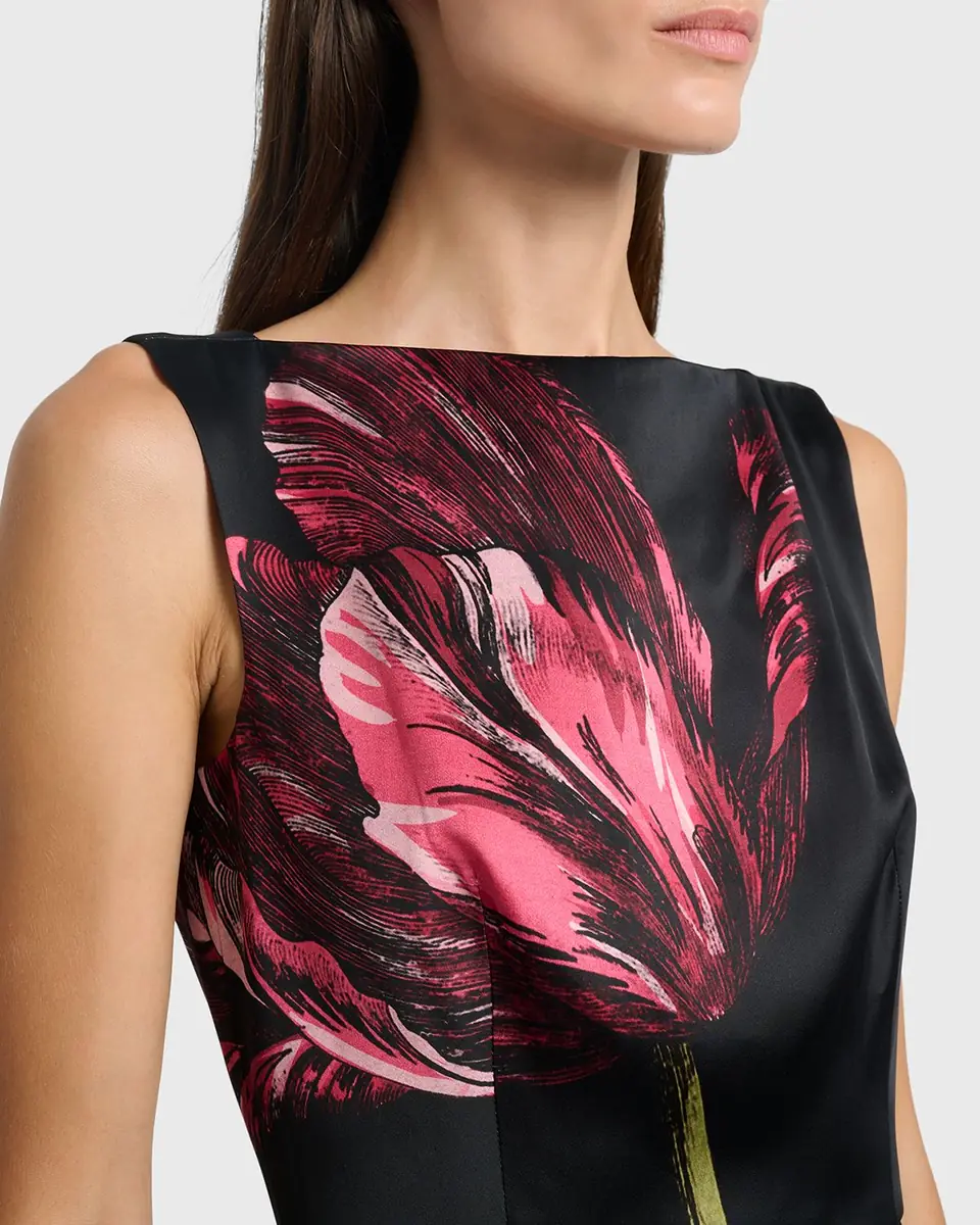 Erdem Floral-Print Duchess Satin Sleeveless Gown | Thumbnail 9 Erdem Floral-Print Duchess Satin Sleeveless Gown | Thumbnail 9