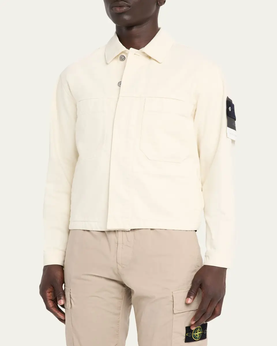 Stone Island Men's Light Bull Denim-TC Jacket | Thumbnail 3 Stone Island Men's Light Bull Denim-TC Jacket | Thumbnail 3