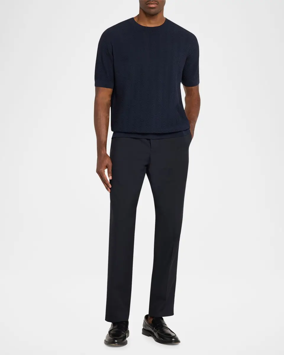 Giorgio Armani Chevron Silk-Cotton T-Shirt | Thumbnail 6